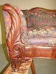 American Southern Antebellum Walnut Sofa
